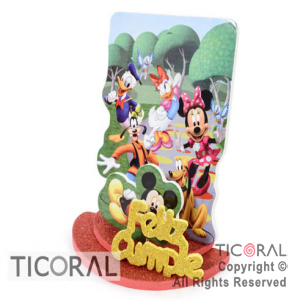 ADORNO MICKEY GOMA EVA FELIZ CUMPLEA�OS X 1